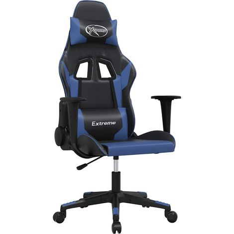 Maison Exclusive - Sedia da Gaming Nera e Blu in Similpelle (1/5)