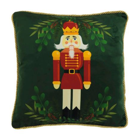 Cuscino decorativo Schiaccianoci 45x45cm Verde UNIQUE