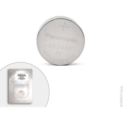 Panasonic - Pile bouton lithium blister CR2477/BN PANASONIC 3V 1Ah (1/4)