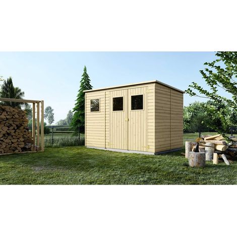 Altanka – Abri de jardin en bois 4,86 m² – Dimensions 2,70x1,80 m – Hauteur 1,95 m – Panneaux préfabriqués – Toit monopente (1/5)