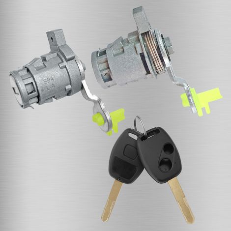 Applicable to Honda CRV lock cylinders, CRV Civic left and right door lock cylinders, straight plate, 2-button, 2-hole key car parts (1/4)
