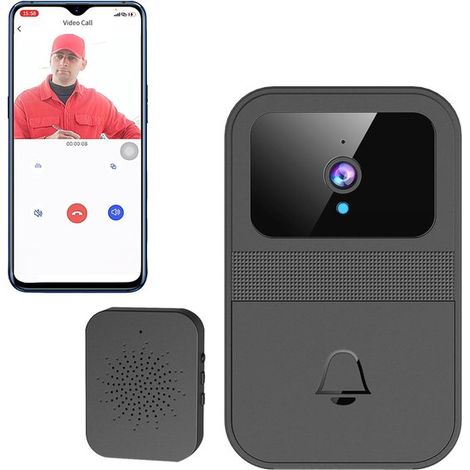 Video-Türklingel mit Kamera Intelligente Video-Türklingel für Zuhause mit Steckdosenempfänger Gegensprechfunktion Cloud-Speicher und Nachtsicht (1/2)
