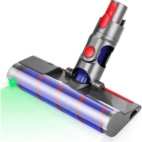 Brosse rotative motorisée électrique turbo pour aspirateur Dyson V7 V8 V10 V11 V15 – Lampe LED – Nettoyage sols durs et moquettes (1/3)