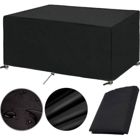 420D Garden Furniture Cover 200x100x75cm Protective Tarpaulin for Garden Tables and Outdoor Furniture - Waterproof, Windproof, UV-Resistant, Cold-Resistant Oxford Fabric Furniture Cover (1/5)