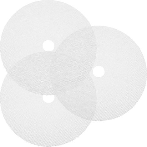 Lot de 3 feuilles rondes de déshydratation en silicone pour sèche-aliments et fruits-33x33CM-White