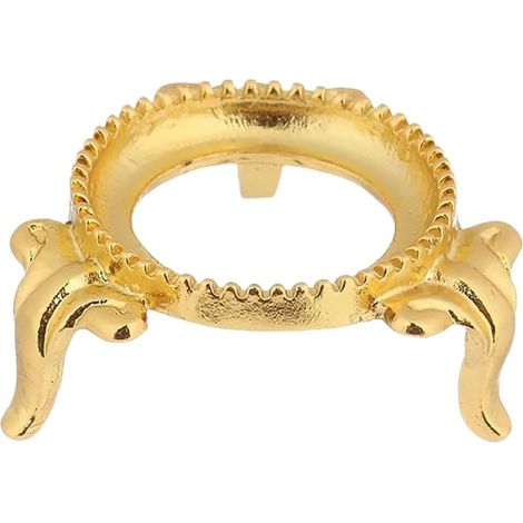 Support décoratif pour boule de cristal en alliage doré socle robuste (1/5)