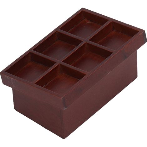 Présentoir à fruits et légumes pour maison de poupée, modèle miniature exquis pour maison de poupée à l'échelle 1/12, marron (1/5)