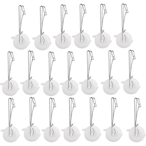 BRAVIX Lot de 20 crochets à rouleau de support pour tomates avec ficelle de 15 m, kit de treillis de serre, crochet durable pour empêcher les tomates de pincer ou de tomber, kit de treillis de vigne
