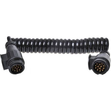 ProPlus spiralkabel PVC 13-polig schwarz 3,5 Meter