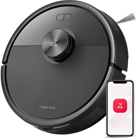 Roborock Q7 M5 Robot Aspirapolvere Lavapavimenti con Mappatura, 10.000 Pa, Anti-groviglio, Quantità d'acqua Regolabile per il Lavaggio, Auto Boost sui Tappeti, Controllo APP, Nero