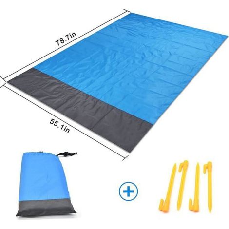 1 Tapis de camping,Imperméable 210T,Tissu Oxford,Extérieur,Pique-nique (1/4)
