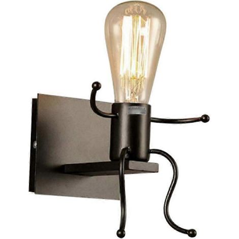 Appliques murales d'inspiration champêtre 2025, style industriel, culot E26, design créatif pour une décoration lumineuse vintage (1/5)