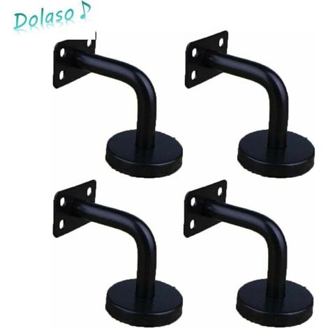 4 Pièces Acier Inoxydable Supports de Main Courante pour Fixation Murale Supports de Rail d'escalier pour Rampe Escalier Support Mural de Garde-Corps,