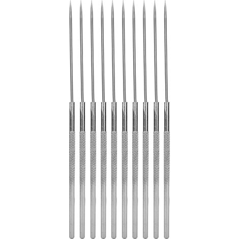 10 aiguilles de dissection, acier inoxydable, pointe fine, pour laboratoires scolaires et pratiques biologiques (1/5)