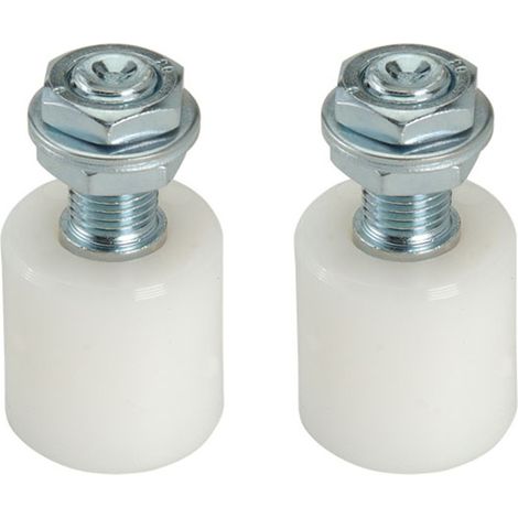 Metalideal  Lot de 2 olives de guidage supérieures Nylon standard - 30 x 40 mm