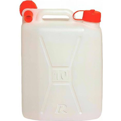 Jerrican Alimentaire 10L - Polyéthylène - Résistant et Pratique - Ergonomique - D-Work (1/2)