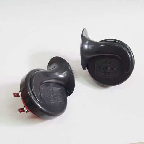 Klaxon à Air Escargot Universel 2pcs 300db Klaxon Fort 12V Compatible Klaxon Électrique Étanche - 2 PCS
