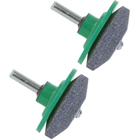 Set mit 2 Rotationsmessern für Rasenmäher, Schärfzubehör für Bohrmaschinen, Gartenwerkzeug (1/5)