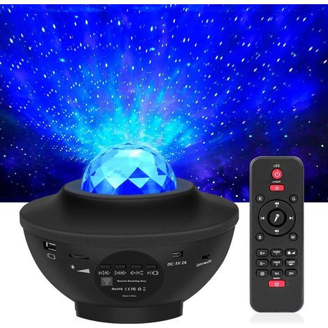 Veilleuse avec projecteur de ciel étoilé et de galaxie, télécommande. (1/5)