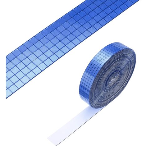5x5mm Miroirs Autocollants Carreaux De Mosaique, Mini Carreaux De Mosaique En Verre Disco Autocollants Pour DIY Decoration De Fete Disco Ball, Blue (1/5)