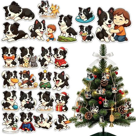 Calendario dell'Avvento 2D in acrilico con conto alla rovescia di 24 giorni per cani. (1/5)