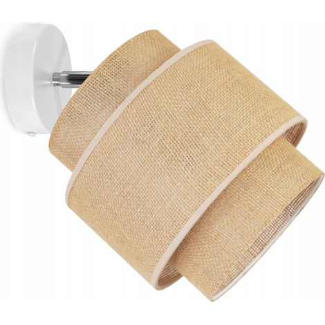 PLAFOND APPLIQUE ABAT-JOUR BOHO JUTA 20 CM (1/5)