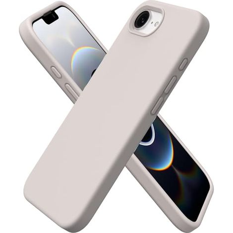Coque en silicone pour iPhone 16E avec triple protection, grise (1/5)