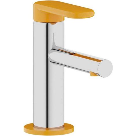 Grifo lavabo niño - VitrA A42666 - cromado - mango naranja ergonómico - montaje sobre encimera