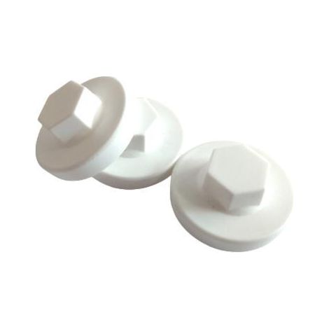 Tapón de rosca para llave de granjero, 8 unidades, blanco, 100 unidades (1/4)