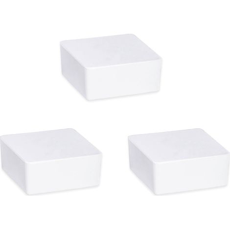 WENKO Raumentfeuchter Cube Nachfüller, 3 x 500 g, Weiß, Calciumchlorid weiß