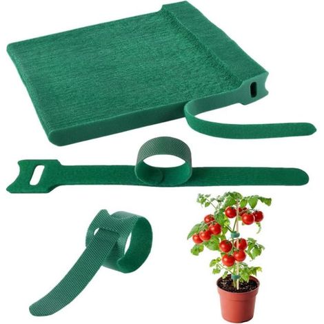 Attache Plante Verte, 100pcs attaches jardin pour plantes, liens jardinage pour ligatures, taille réglable, attache tomate (1/5)