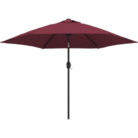 Maison Exclusive - Sonnenschirm mit Metall-Mast 300 cm Bordeauxro