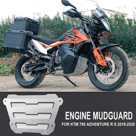 Accessoires moto pour 790 Adventure R : protection moteur, sabot moteur, bavette anti-sacoche (1/4)