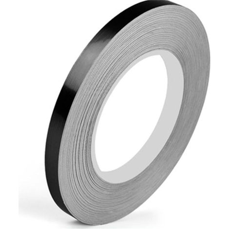 Ruban En Film 10 mm x 50 Mètres, Ruban Décoratif Noir Brillant Adhésif Ruban Miroir Pour Détails Mur D'accent Arts Graphiques Bateau Murs (1/5)