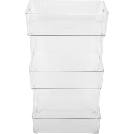 Étagère de rangement de salle de bain en acrylique à 3 niveaux, organisateur de comptoir, boîte de rangement pour cosmétiques, maquillage et parfum transparent (1/5)