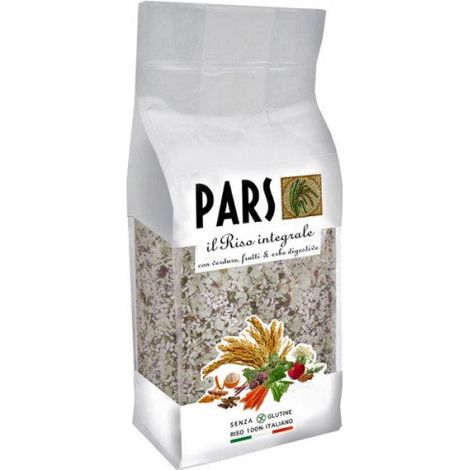 PARS RISO INTEGRALE SOFFIATO CON VERDURE-FRUTTA-ERBE 1 KG