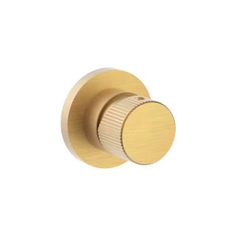 Mitigeur douche encastré Honey Gold Brushed, 1 sortie avec plaque Ø70 mm Paffoni série Jo JO010HGSP70  Honey Gold Spazzolato (1/2)