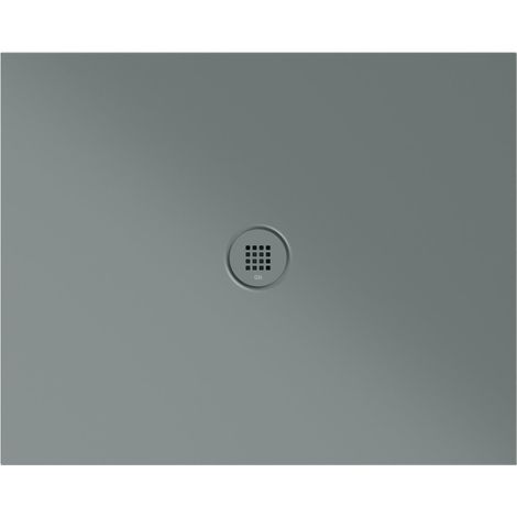 Receveur de douche rectangulaire en céramique 100x80x2cm, agave mat