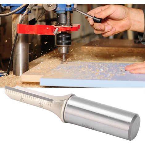 Fraise à trois dents AK47-1/2825, à queue cylindrique, pour usinage CNC, pointe en carbure de 1/2 pouce. (1/5)