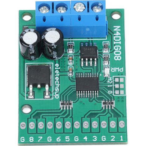 8-Kanal 9600BPS RS485 TTL-Steuermodul N4DIG08 Pinless Board