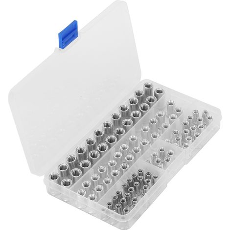 100 écrous à sertir M4 M5 M6 M8 en aluminium à tête plate - Outils de quincaillerie (1/5)