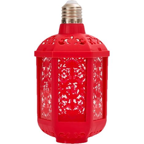 Décorations chinoises du Nouvel An Lampe 7 couleurs E27 Lanterne rouge Pour balcon, porte d'entrée, jardin, maison, restaurant, fête de mariage (1/5)