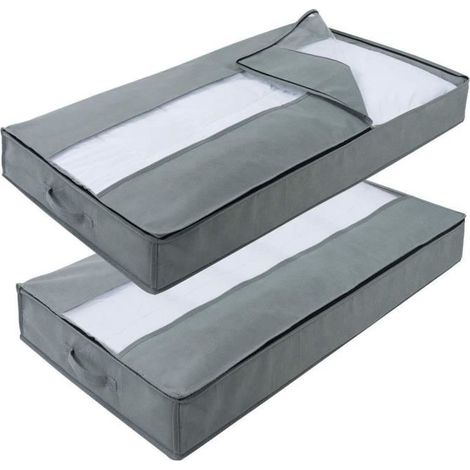 Bolsa de almacenamiento para debajo de la cama TuseRxln - FREOSEN - 2 unidades - 90 L - Tela no tejida - Plegable