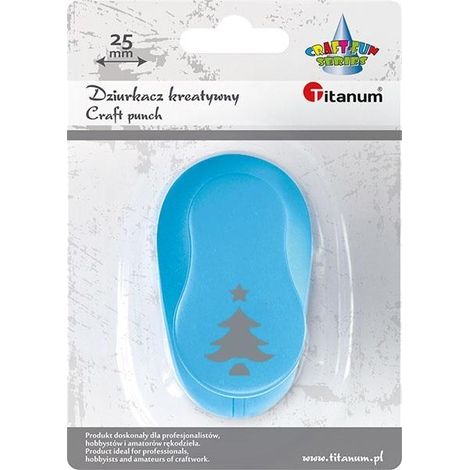 Perforadora con motivo de árbol de Navidad de 25 mm