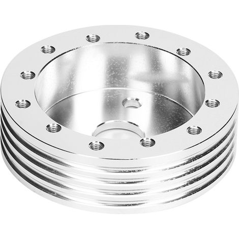 1-Zoll-Aluminium-Adapternaben für Lenkräder, wandelt 5/6-Loch-Aufnahmen in 3-Loch-Aufnahmen um, silberfarben, hochbelastbarer Lenkungsdistanzring. (1/5)