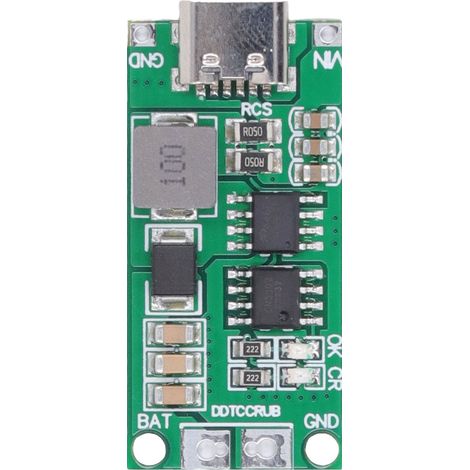 Chargeur Batterie Lithium 4S Type C vers 16,8V DC, Module Boost Vert 3-6V, Courant 4A Entrée, Charge 1,12A, Chargeur Intelligent pour Accumulateurs 18650 (1/5)