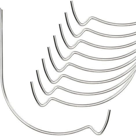 Set mit 20 Edelstahl-Trockenbauhaken für die Wandmontage von Bildern (1/4)