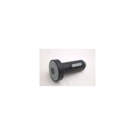Grifo mezclador extraíble negro para fregadero de cocina con cabezal rociador de 2 funciones (1 unidad) - Crezuo (1/3)