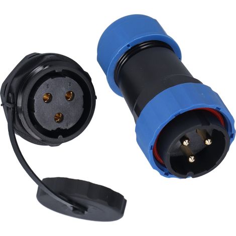 Connecteur étanche IP68, écrou arrière, prise d'alimentation aéronautique 380 V 45 A pour câble/fil SP283
