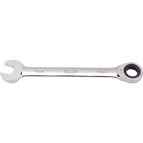Draper HI-TORQ® 18mm Metric Ratcheting Combination Spanner (Model 31015)